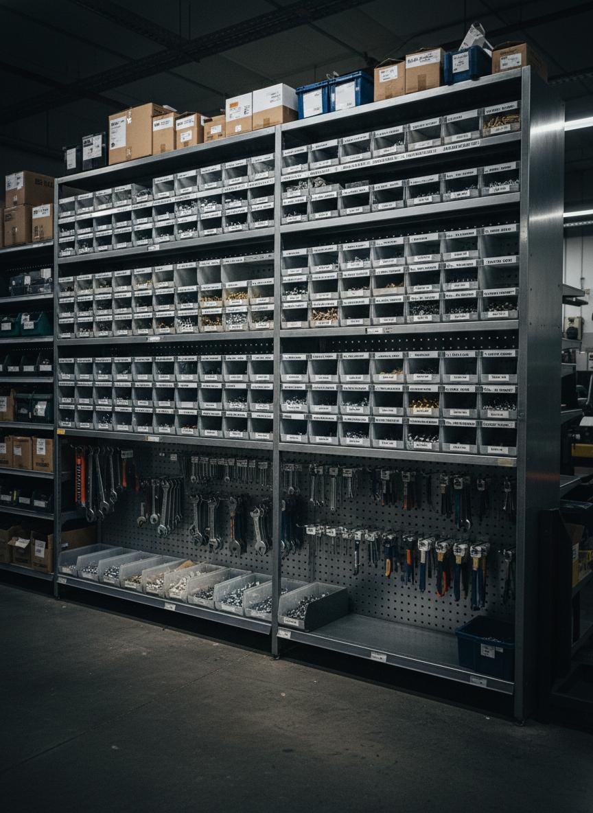 Organized hardware wall