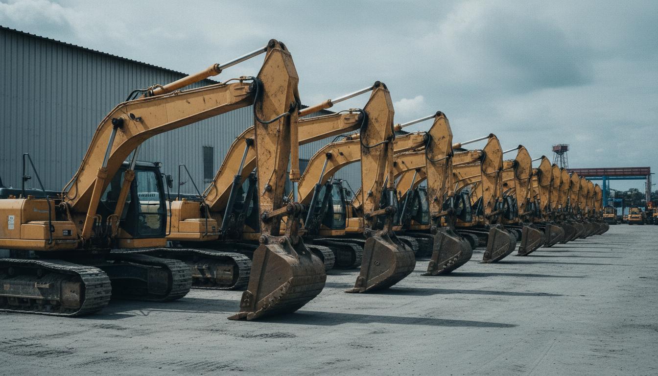 Heavy equipment yard