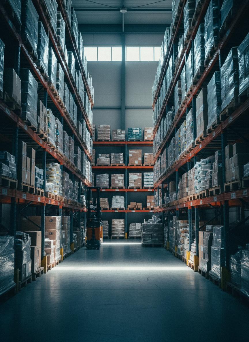 Warehouse aisle